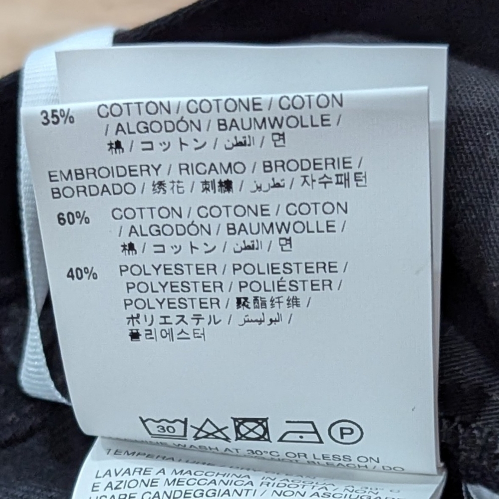 $2840 Mens OFF-WHITE Leaf Embroidered Logo Skate Fit Jeans Black 32 - Picture 11 of 12